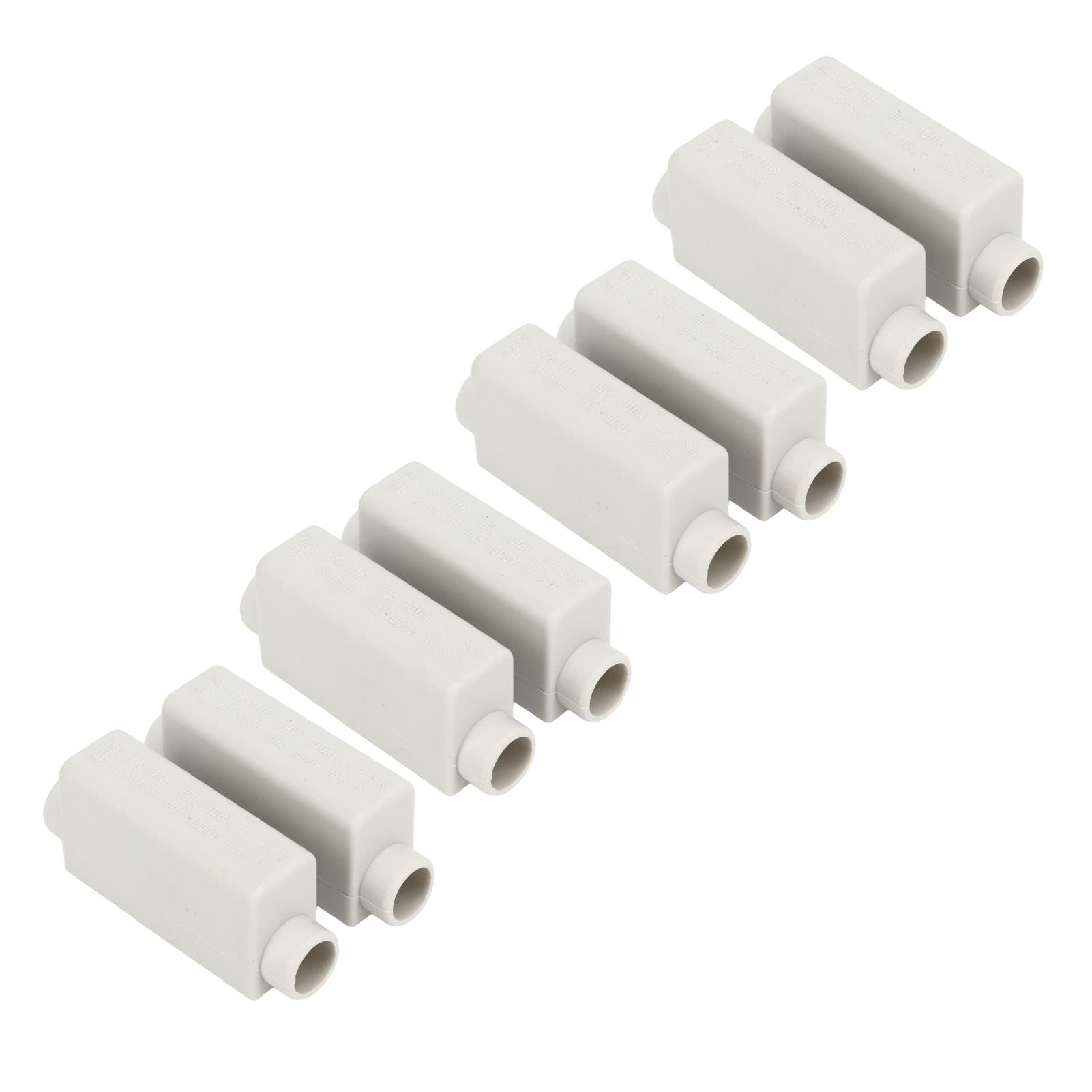 Bornier D'épissure 4 Pièces, 1000V 100A 2.5‑16mm² 2 en 2 Sorties Connecteur de Fil Haute Puissance ZK 1116 pour la Connexion