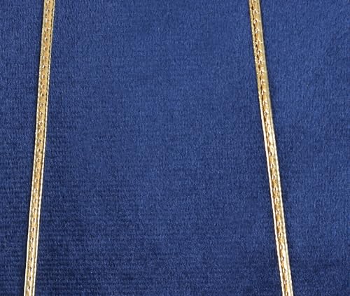 Image of Amazon Brand - Umi Gold Leather Striped Pack of 2 Throw Pillow Covers Velvet Decorative Cushion Covers Cases for Sofa Bedroom Livingroom Car 22 x 22 in Blue Color
