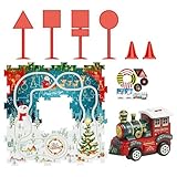 Jouet de Voyage Passionnant: l'attrait d'un jouet train pour tout-petits et d'un circuit de voitures de course, ce produit évite l'ennui et un plaisir infini pendant les vacances, servant de compagnon idéal pour les jeunes voyageurs cherchant un divertissement joyeux à l'intérieur comme à l'extérieur, tout en garantissant des expériences de jeu captivantes et amusantes qui stimulent l'imagination en lieux.