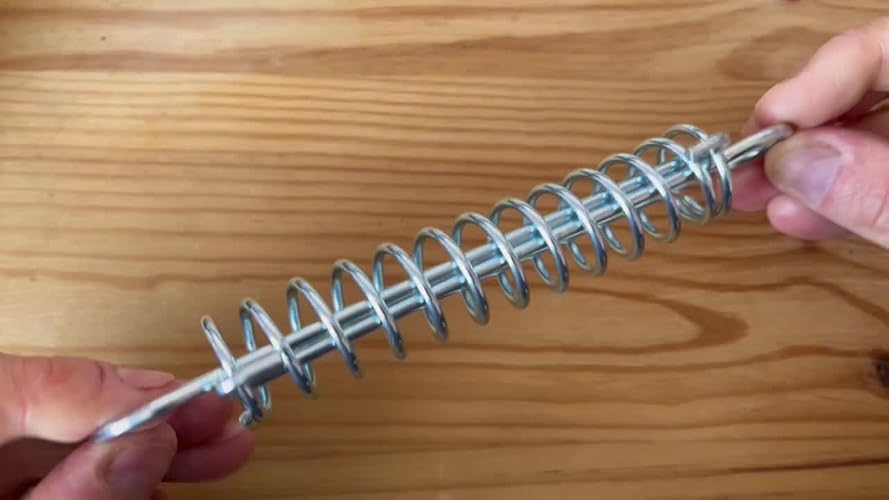 Lot De 8 Ressorts De Traction Acier Inoxydable 170 Mm - Double Crochet - Charge 150 Kg
