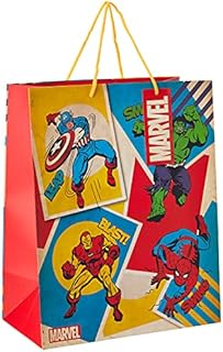 Hallmark Large Multi-Occasion Gift Bag - Fun Marvel Avengers Design, Yellow