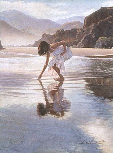The Art of Steve Hanks　スティーブ・ハンクス Amazon.com: Steve Hanks - Treasures on the Shore: Posters & Prints