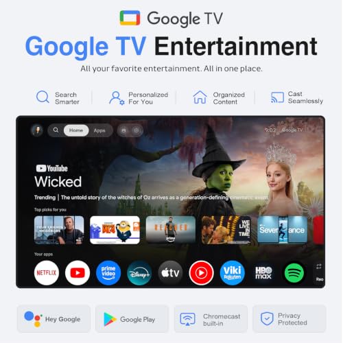 Image of 【Google TV & 3000ANSI & 4K】Smart Projector with WiFi and Bluetooth, VISSPL AI Auto Focus & Auto Keystone Portable Outdoor Overhead Projector, Movie Home Theater Gaming Projectors for Bedroom Ceiling
