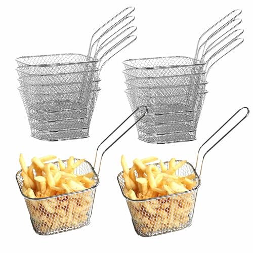 10 cestas de freír pequeñas