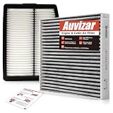 Auvizar Engine & Cabin Air Filter Kit for Tucson Hybrid (22–26), Santa Fe Hybrid (21–26), Sonata