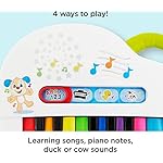 Fisher-Price Baby Toy Laugh & Learn Silly Sounds Light-Up Piano Musical Instrument with Learning Songs for Infants Ages 6+ Months​ - Image 5