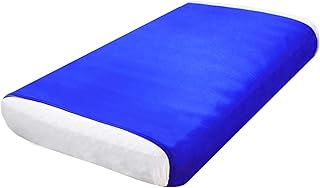 Ntomtuex Sensory Bed Sheet for Kids Compression Reduced Pressure Weighted Blanket to Keep Nice Sleeping Comfortable with Light Breathable Polyester, Blue, 38