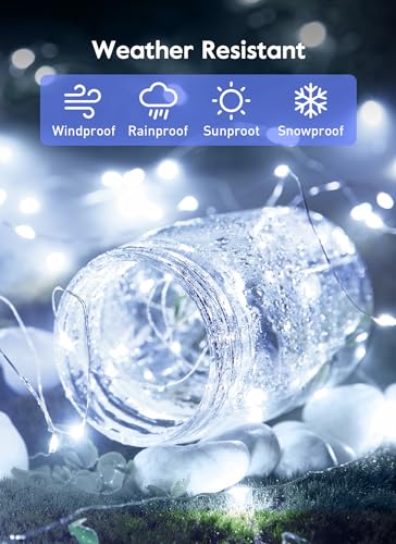 Minetom Usb Fairy Lights Plug In, 33 Feet 100 Led Twinkle String Lights With Remote And Timer, Waterproof 8 Modes Starry Lights For Indoor Wreath Diy Party Wedding Christmas Decoration thumb #1