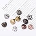 AD Beads Solid Metal 10 Pieces 12x13mm Lion Head Spacer Assorted Mixed Color Beads for necklace bracelet craft design