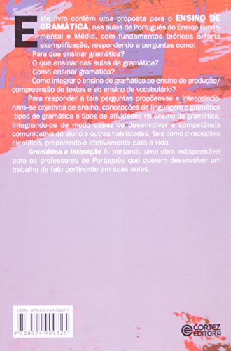 Gramática e interação: uma proposta para o ensino de gramática