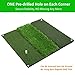 SkyLife Tri-Turf/Dual-Turf Golf Hitting Mat 24'' x 25'', Driving Chipping Putting Training Aids for Backyard Home Garage Outdoor Practice with TEEs (XL Tri-Turf (24'' x 25''))