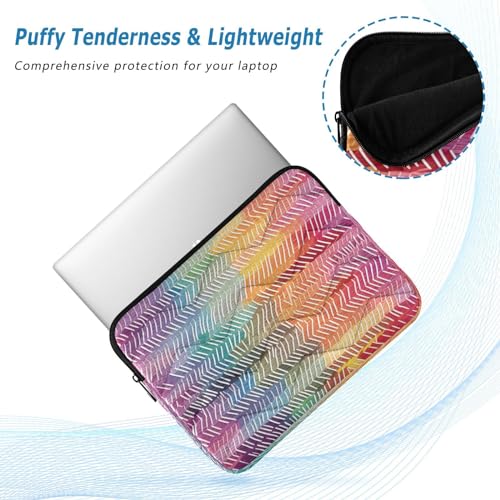 Funda para laptop 13-14 pulg impermeable con diseño rayado colorido miniatura 5