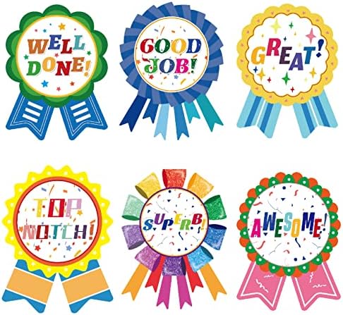 Badge Colorful Reward Stickers for Kids,Motivational Stickers Labels for Teacher Classroom School Supplies