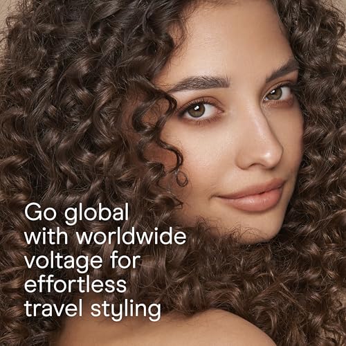 Image of Conair Double Ceramic -Inch Curling Iron with Bonus Claw Clip, -Inch Barrel Creates Spiral Curls, Hair Curler for Use on Short to Medium Hair, White /Rose Gold