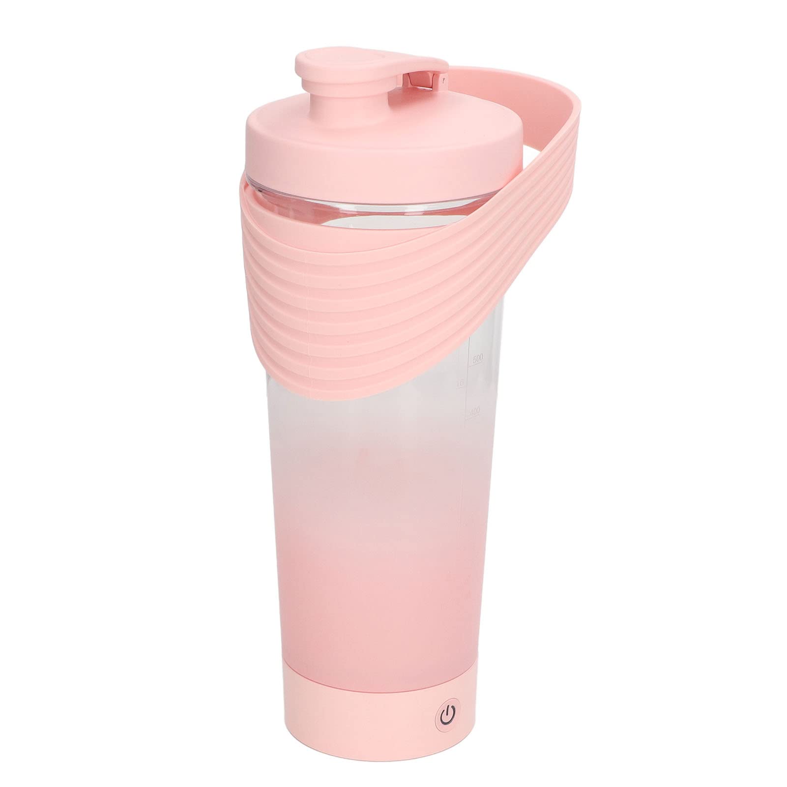 Cocoarm Elektrische Protein-Shaker-Flasche, über USB Wiederaufladbar, Silikon-Shaker-Flasche, 800 Ml, 6500 U/min, Rührbecher mit 700 MAh-Akku, für Protein, Kaffee, Milch, Shakes, Fitnessstudio, (PINK)