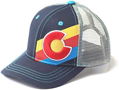 Classic Kids Incline Colorado Hat Blue, Red, Yellow