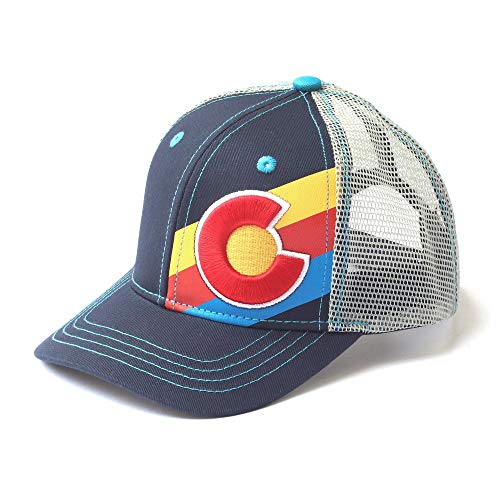 Classic Kids Incline Colorado Hat Blue, Red, Yellow #TOP2