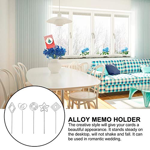 Toyvian 10Pcs Porta NÃºmero de Mesa Liga Diy Lugar Porta CartÃµes Porta-CartÃµes Imagem Memo Nota Fo