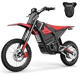 Yozma IN10 Pro Electric Dirt Bike, 5500 Peak Mid- Drive Motor, 50 Mph Max Speed Ebike, 60V 27AH Bttery with 60 Miles Max Range, 17''/14'' Off-Road Tires, Hydraulic Brakes & Dual Shock Absorption
