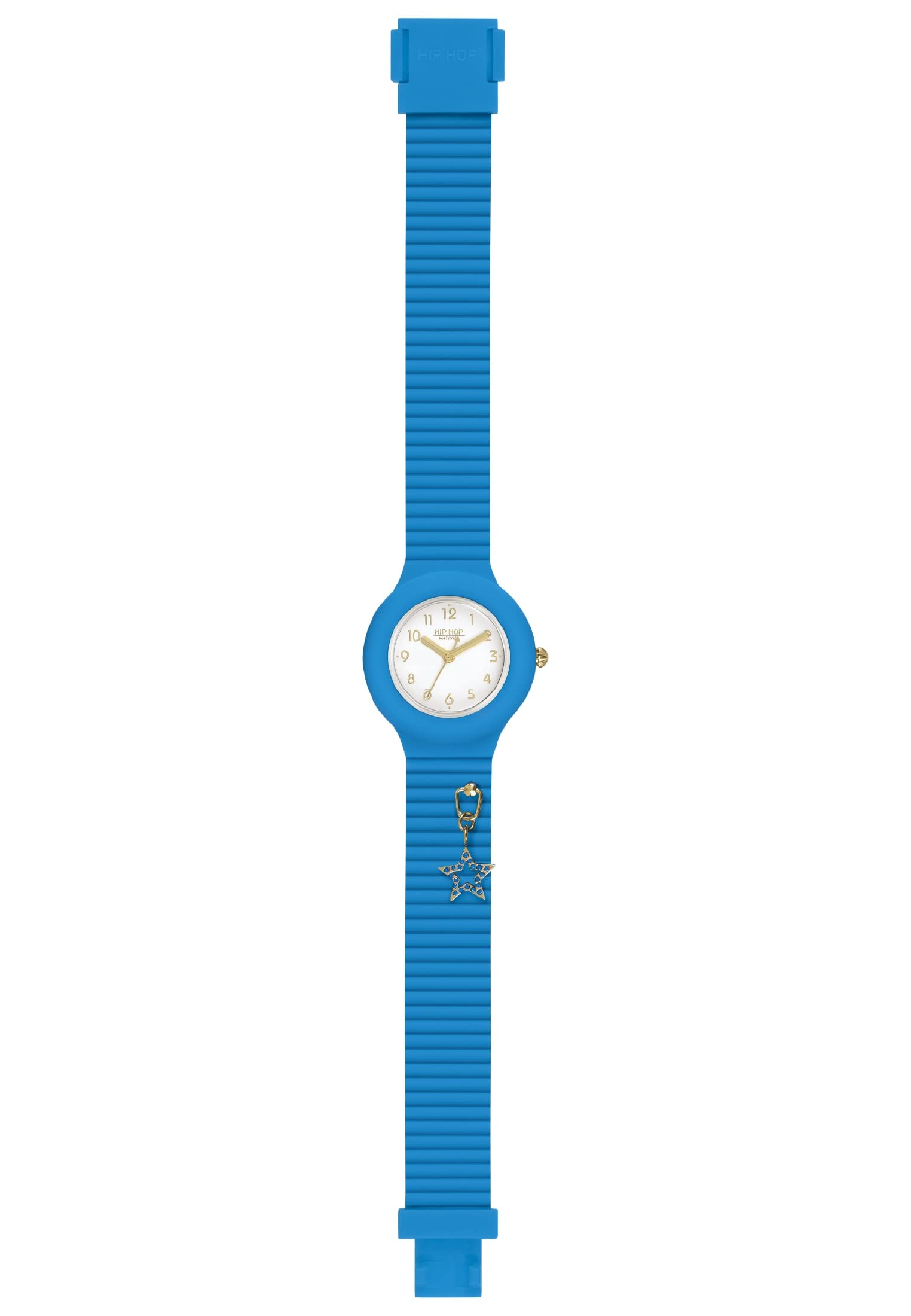 Hip Hop, Collezione Dancing In The Light, Orologio Donna, Cinturino In Silicone Intercambiabile E Regolabile, Ciondolo Con Stella, Cassa 32Mm, Resistente All'acqua-image