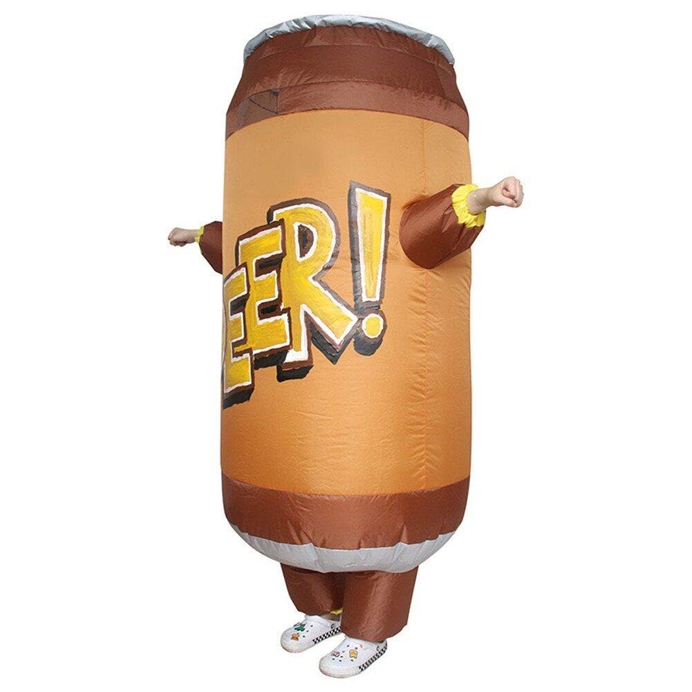Dianzan Costumi per Bevande Gonfiabili Vestito per Bevande Gonfiabili Tuta per Lattina di Birra Cibo Vestito Cosplay Oufit Oktoberfest Costume Cosplay Prop per Adulti