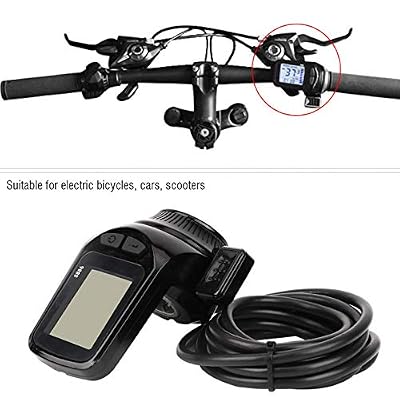 Gaeirt Motor Brushless Controller, 36V 350W Brushless Controller Kit with LCD Display Gear Motor Controller for Electric Scooter