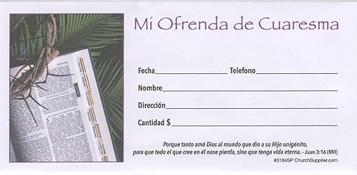 200 sobres de ofrenda de Cuaresma Mi Ofrenda de Cuaresma disponible en Yaxa Costa Rica