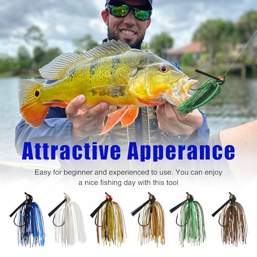 Leurre de pêche avec jupe silicone pour vos sessions matinales de bar - 6
