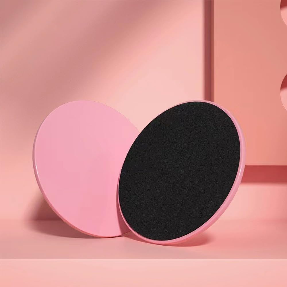 Slider Fitness Dischi,Dischi di Scorrimento Doppio Lato Attrezzi Pilates per Casa Disco Rotante Fitness per Allenamento Addominali,Yoga,Pilates,Palestra e Casa,per Tutte Le Superfici Esercizio(Rosa)