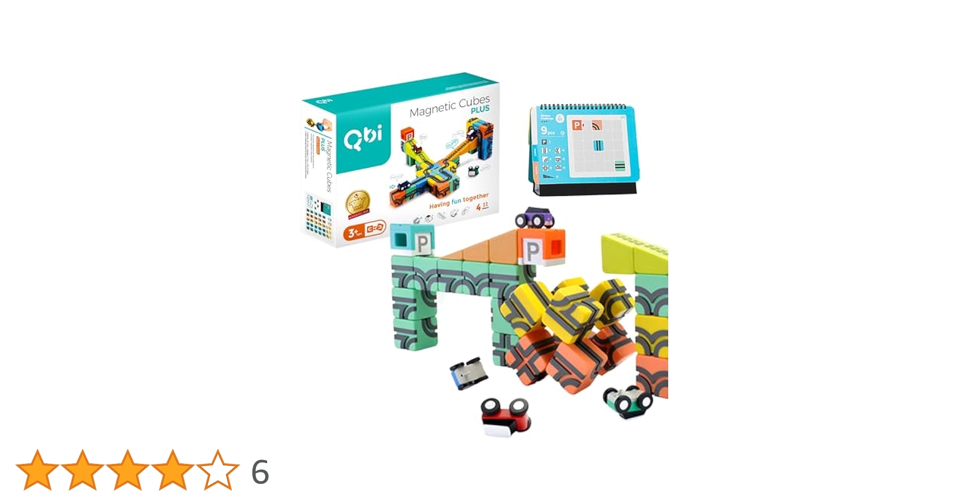 Qbi （キュービーアイ）Magnetic Cubes PLUS【外箱あり】 Amazon.co.jp: Qbitoy(QBI) PLUS 33ピース 車4台入り キッズ
