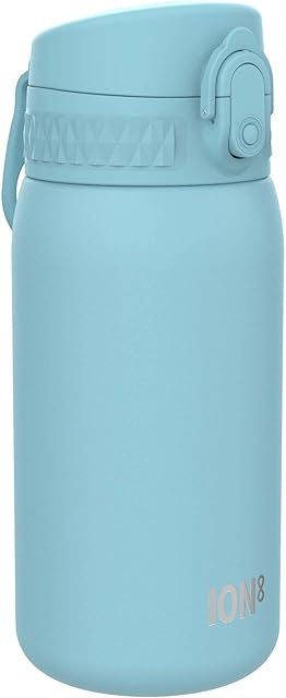 Ion8 Leak Proof Kids' Water Bottle, Stainless Steel, 400ml (13oz)