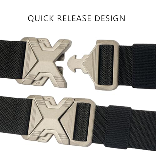 Elastic Belts for Men 1.34" Wide Quick Release Stretch Riggers Duty Work Belt3