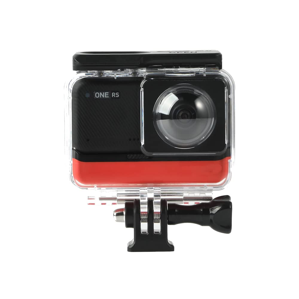 Custodia Impermeabile Doppia Lente per Insta360 One RS, Custodia Protettiva Subacquea 30M, Custodia Protettiva Subacquea per Action Cam