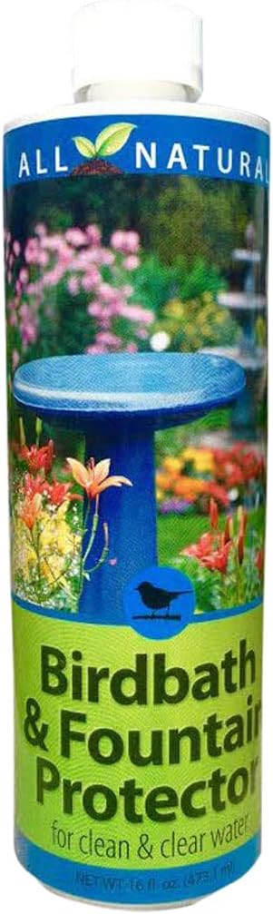 Birdbath & Fountain Protector 95566, 16 oz. for Clean and Clear Water, 16 Fl Oz (Pack of 1)