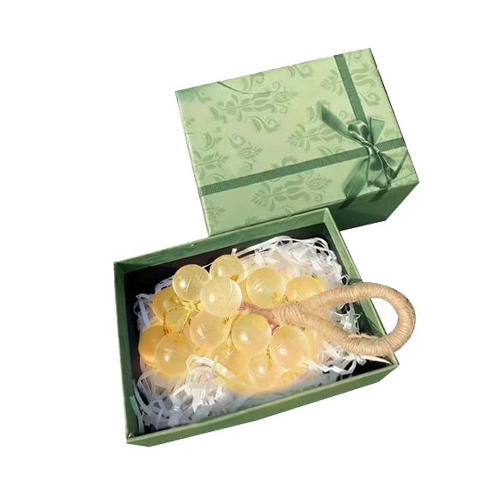 Grape Soap, Handmade Grape Soap on a Rope,Cluster S oap for Hand Face, Natural Cold Process Artisan S-oaps,Decorative & Aromatic S-oaps for Washing Fresh Air,DIY Exquisite Home Decor and Gift