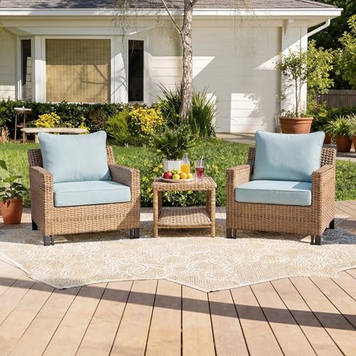 Image of Art Leon Waterproof Outdoor Seat Cushion 24 inchx 24 inch 30D High Density Foam Patio Chair Cushions with Non-Slip Backing Patio Cushions for Patio Furniture Porch Swing Garden Bench Camping Stadium Grey