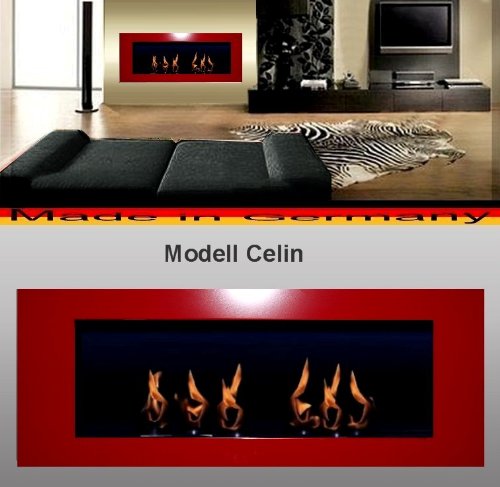 Gel y etanol Chimenea modelo Celin Rojo