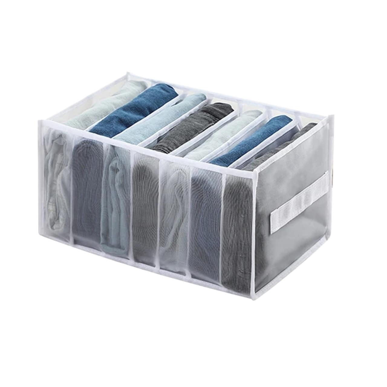 BAYNOPURIN Sock Storage Box Closet Organizer For Underwear Socks Home Cabinet Divider Storage Box For Clothes Foldable Drawer(Plum)