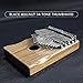 Portable 34 Keys Kalimba Thumb Piano, Children Enlightened Mbira Keyboard Instrument for Adults Beginner Children (Color : Mahogany Red Retro 2)