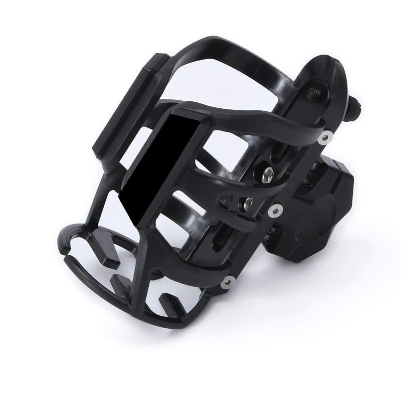 Soporte para Tazas de Motocicleta para Triumph Rocket III Touring 2008 2009 2010 2011 2012 2013 2014 2015 2016 2017, Portavasos para Manillar de Motocicleta,A Black