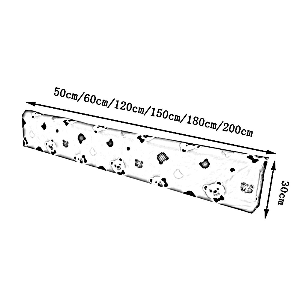 Barandilla de Cuna para bebé, Protector de Cama Plegable con Funda extraíble de Espuma viscoelástica, barandilla de Cuna, para Cama Individual o matrimonial, Gris, 50 cm x 30 cm.