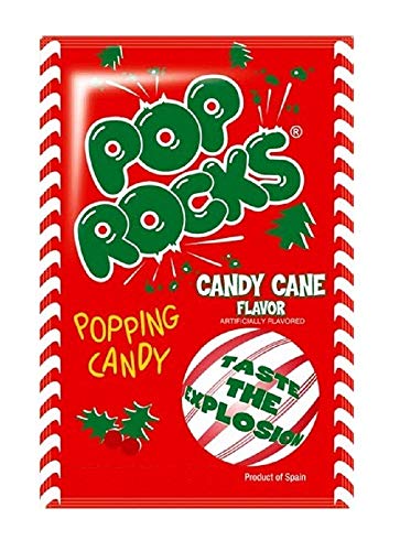 Candy Cane Flavored Pop Rocks - 12ct