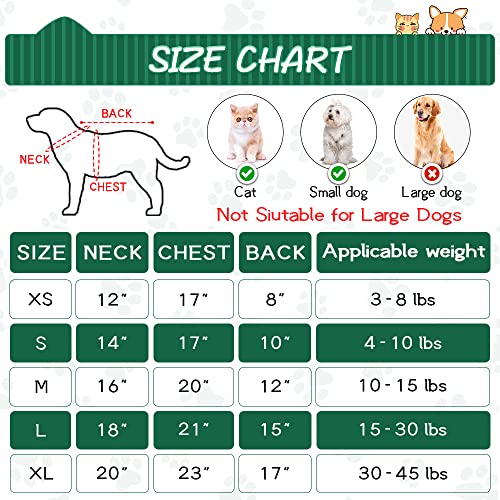 Delifur Dinosaur Dog Halloween Costume Pet Dino Hoodie For Small Dogs Cats (L, Green) #TOP5