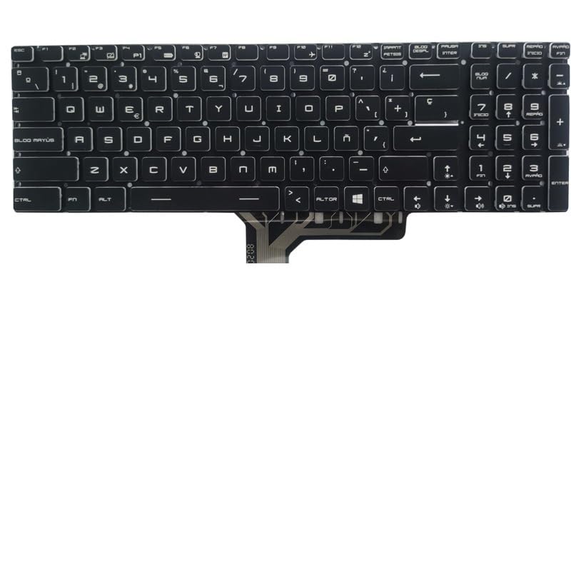 Clavier PC portable MSI GF75 pour travailler la nuit