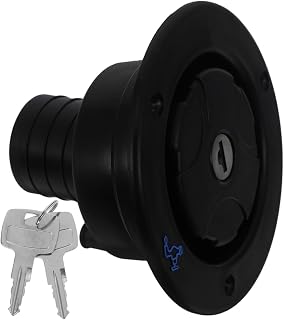 Yardwe Tapa de Entrada de Agua para Autocaravana Negra Cubierta de Llenado por Gravedad para Remolques y Campers Repuesto Resistente y Fácil de Instalar para Sistema de Agua Dulce Rv