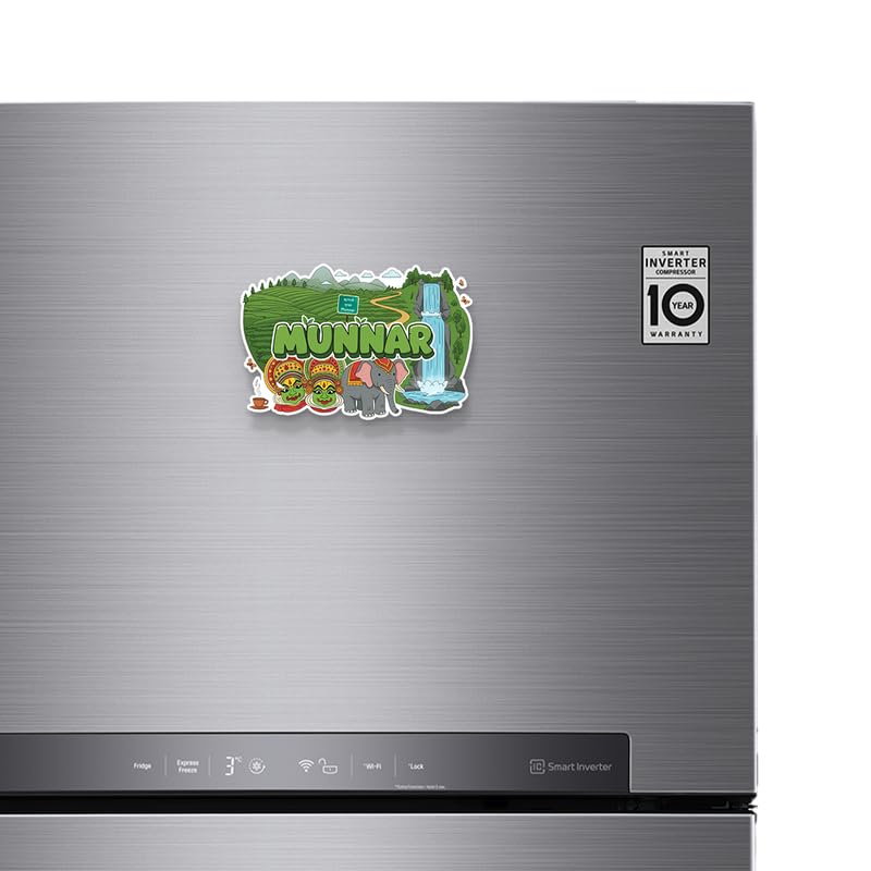 Image of Munnar Fridge Magnets, Glossy Finish, Stylish Magnet for Fridge, Wardrobe & Metal Surfaces