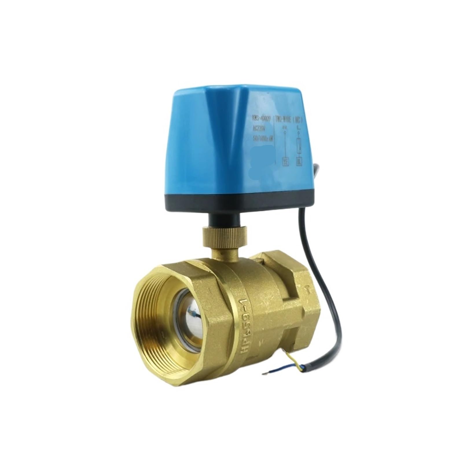 Électrovanne 1-1/2 normalement fermée vanne électrique laiton 12V 24V DC DN40 2 fils