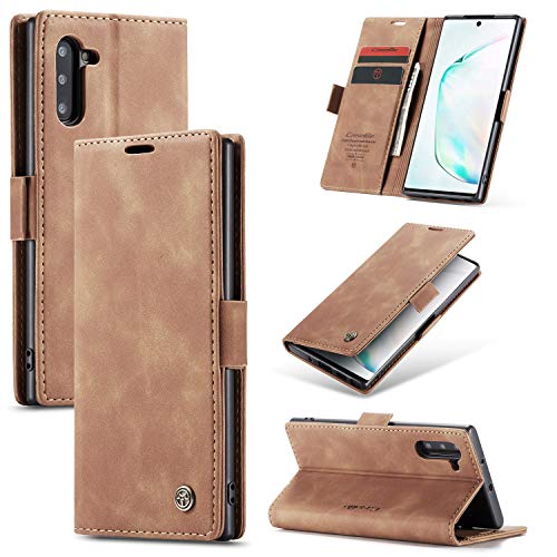 Phernykas Coque pour Samsung Galaxy Note 10 (Pas Compatible S10) Portefeuille Étui, Housse Flip en Cuir PU Protection Pochette Wallet Case, [Magnétique]...