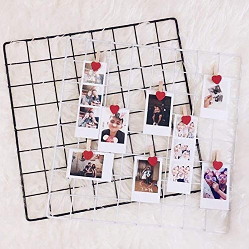 Pikify DIY Steel Grid Multi Functional Creative Mesh Clip Holder Photo Frame for Wall (Black, 40 x 40 cm) Made in India 2