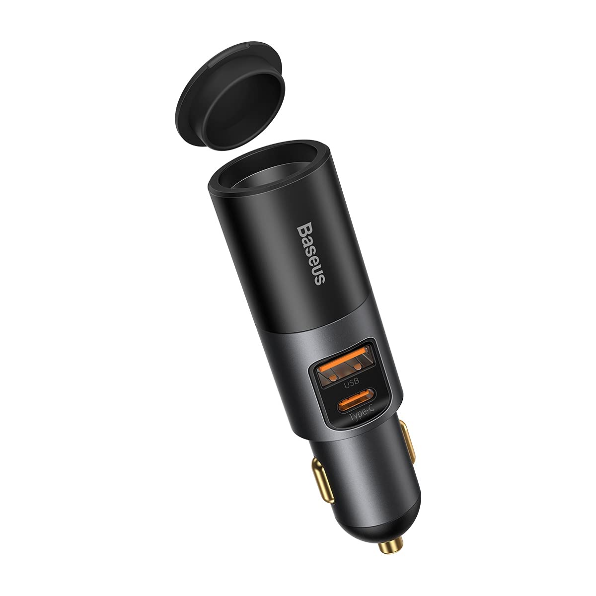 Baseus Share Together USB + USB Type C + Cigarette Lighter Socket Car Charger 120W Comfortable with Laptop & Mobile Phones Quick Charge Power Delivery Dark Grey Baseus Share Together USB + USB Type C + Cigarette Lighter Socket Car Charger 120W Comfortable with Laptop & Mobile Phones Quick Charge Power Delivery Dark Grey